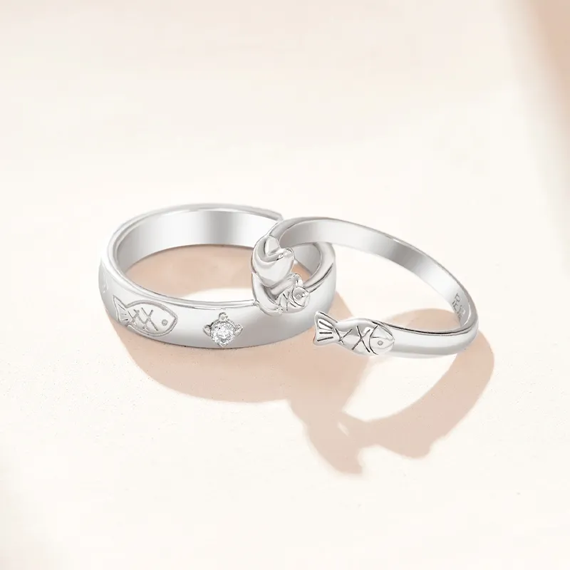 MUYKUY 999 Fine Silver Rings Unisex-5