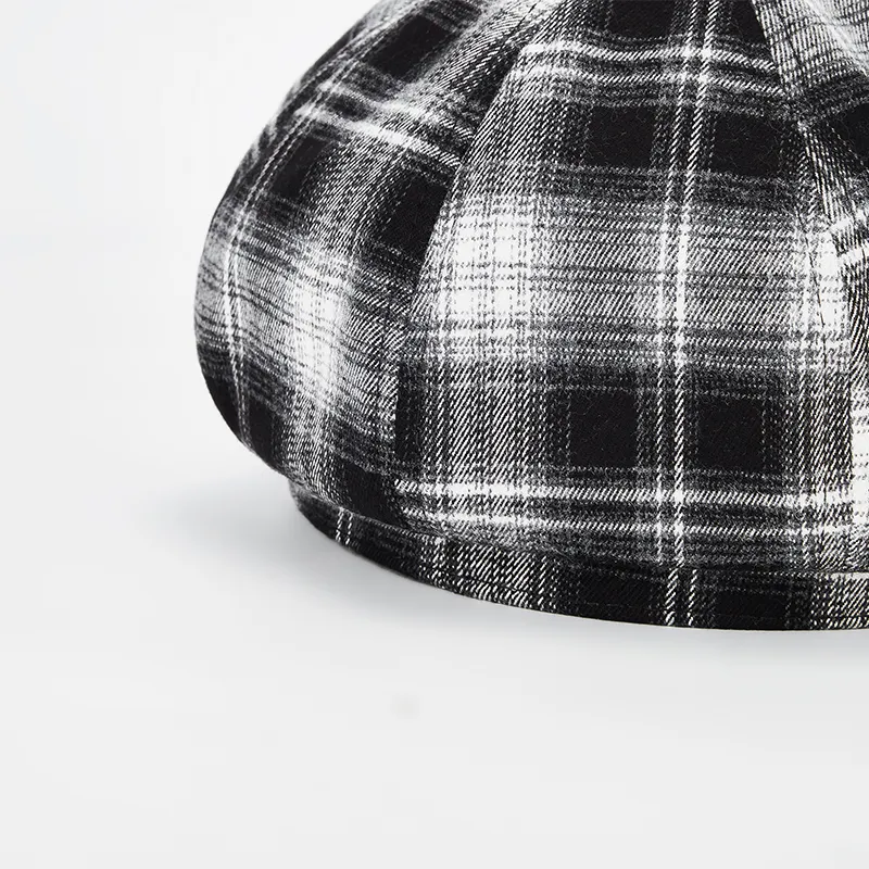 MUYKUY Cotton PU Leather Berets Women's-8