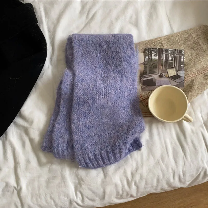 MUYKUY Knit Scarves Unisex-17