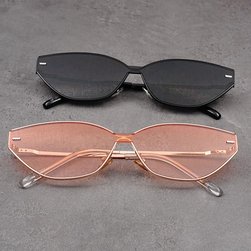 MUYKUY Metal Cat Eye Sunglasses Women's-7
