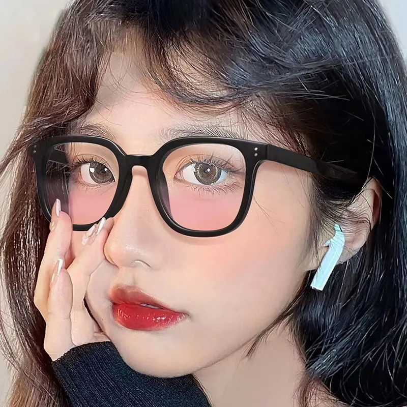 MUYKUY Square Ink Lenses Unisex-4