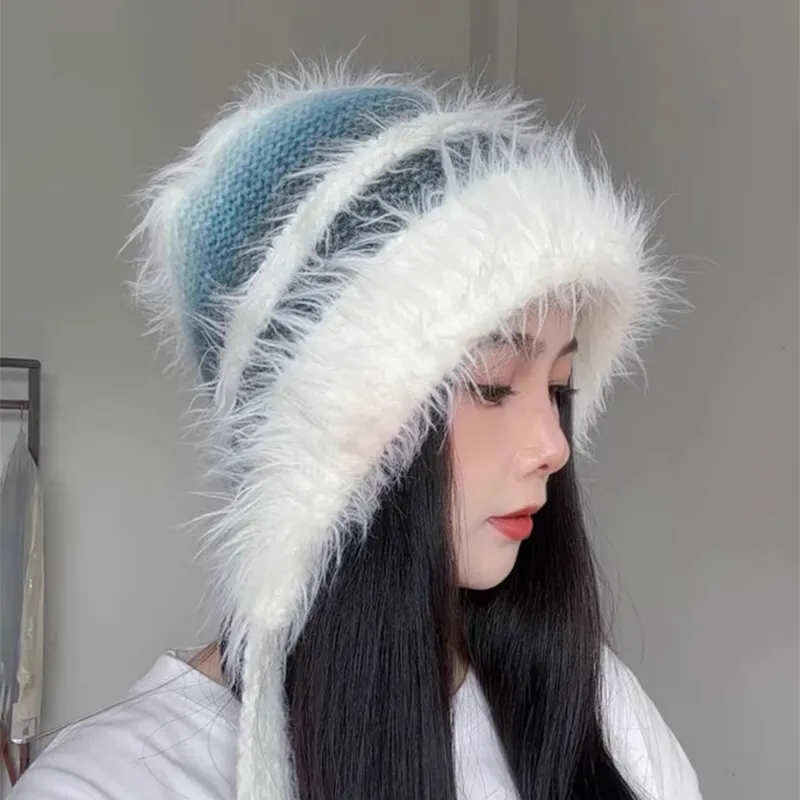 MUYKUY Cotton Acrylic Blend Beanies Women's-3
