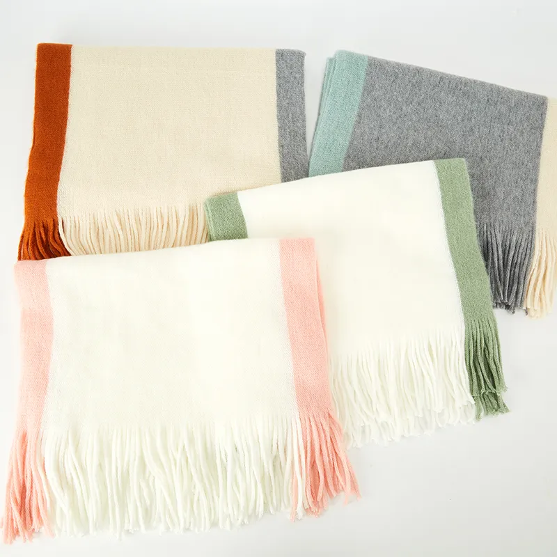 MUYKUY Acrylic Knit Scarves Unisex-3