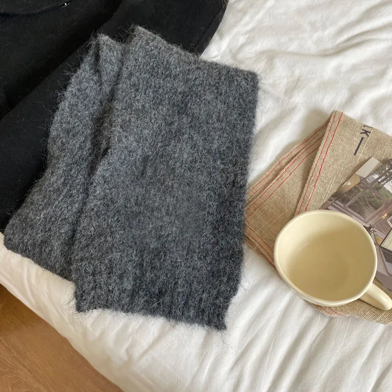 MUYKUY Knit Scarves Unisex-23