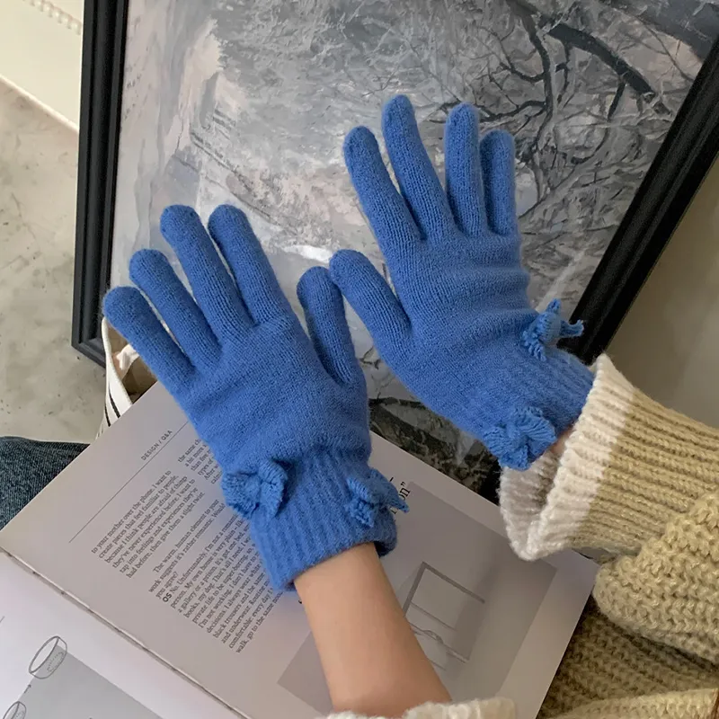 MUYKUY Acrylic Knit Gloves Women's-4
