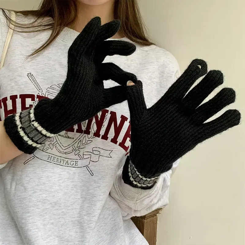 MUYKUY Polyester Knit Gloves Unisex-15