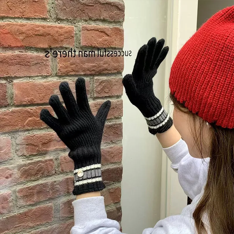 MUYKUY Polyester Knit Gloves Unisex-13