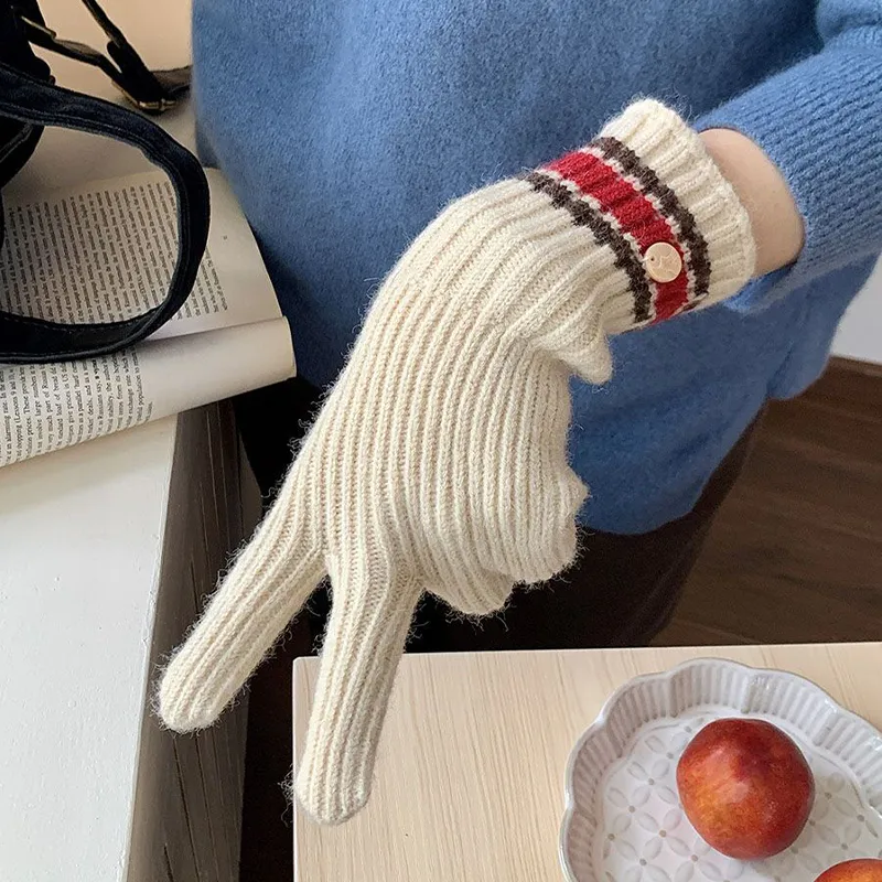 MUYKUY Polyester Knit Gloves Unisex-2