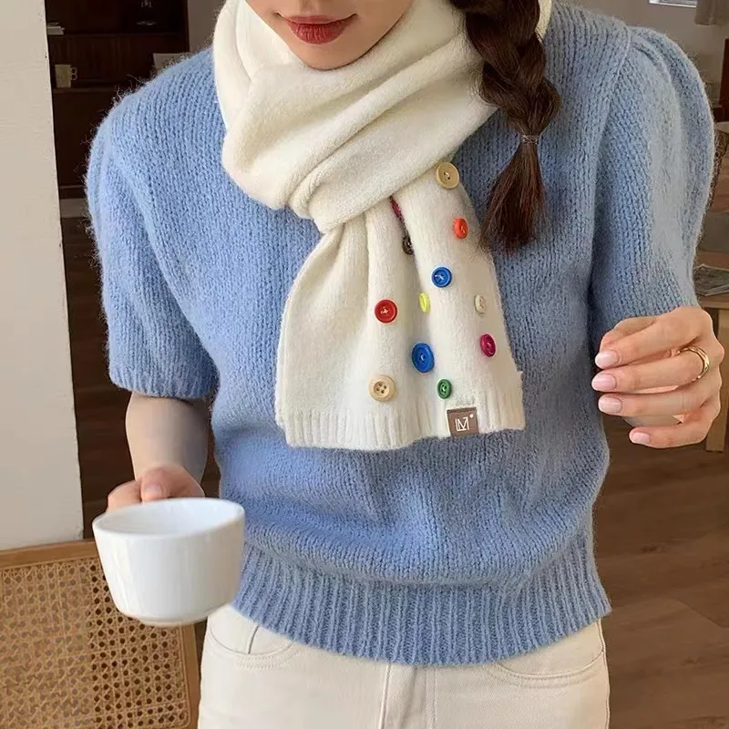 MUYKUY Knit Scarves Women's-5
