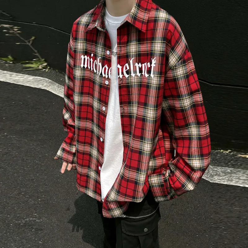 OTKSK Shirts Unisex Red Plaid-4