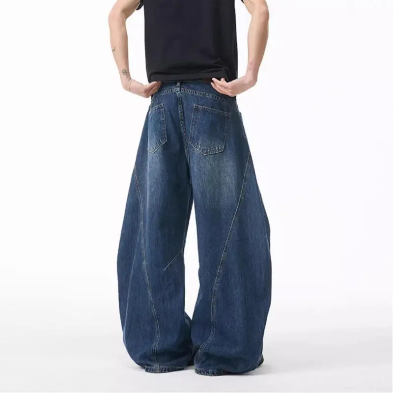 OTKSK Jeans Unisex Vintage Blue-3