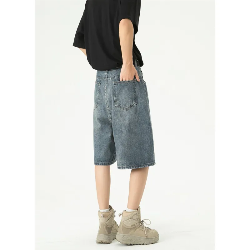 OTKSK Denim Shorts Unisex Royal Blue-3