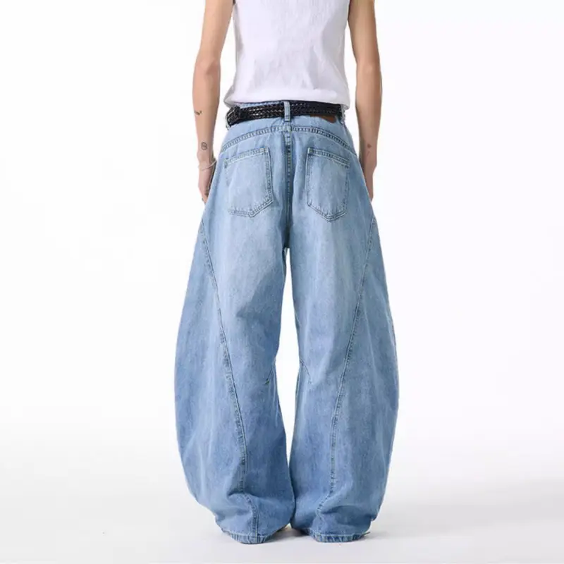 OTKSK Jeans Unisex Vintage Blue-9