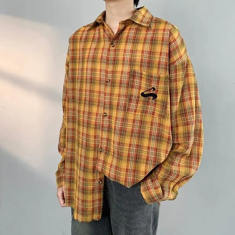 OTKSK Shirt Unisex Yellow Plaid-2