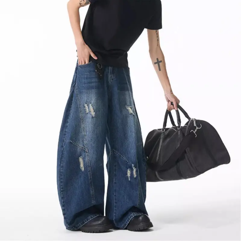 OTKSK Jeans Unisex Vintage Blue-2