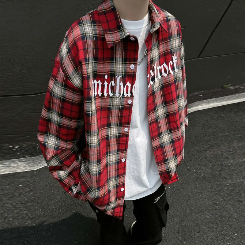 OTKSK Shirts Unisex Red Plaid-3