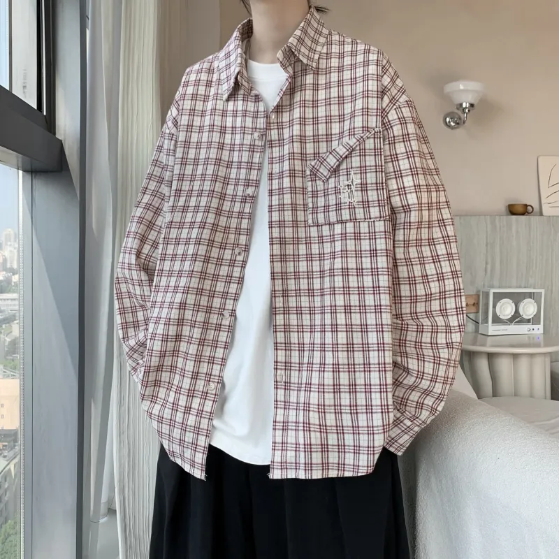 OTKSK Shirts Unisex Red Plaid-2