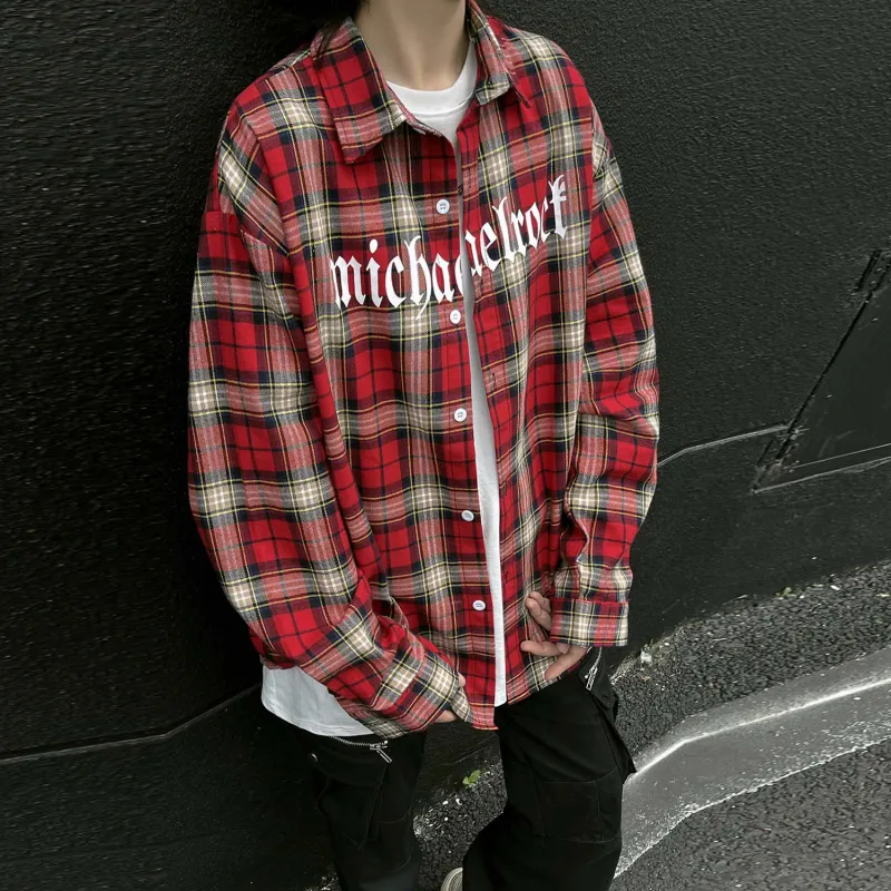OTKSK Shirts Unisex Red Plaid-2