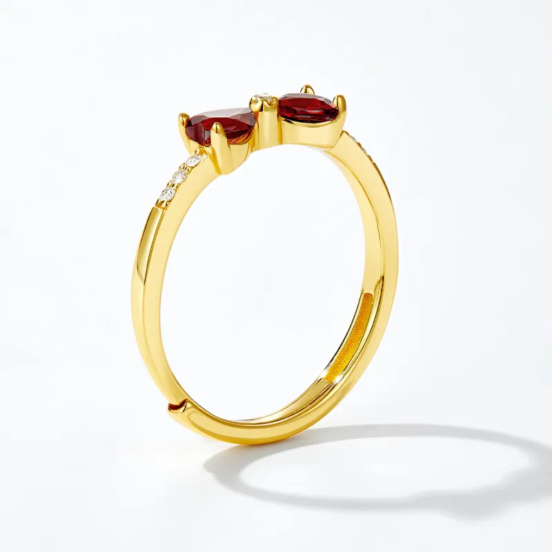 IL&CO. Natural Colored Gemstones Rings Women's-7