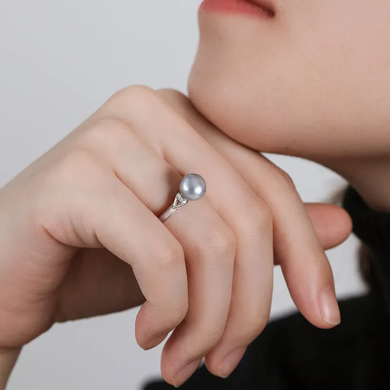 IL&CO. Pearl Rings Women's-4