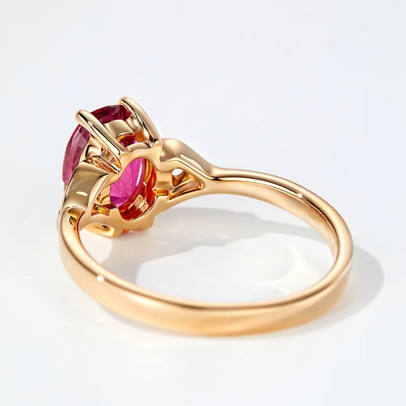 IL&CO. Natural Tourmaline Rings Women's-4