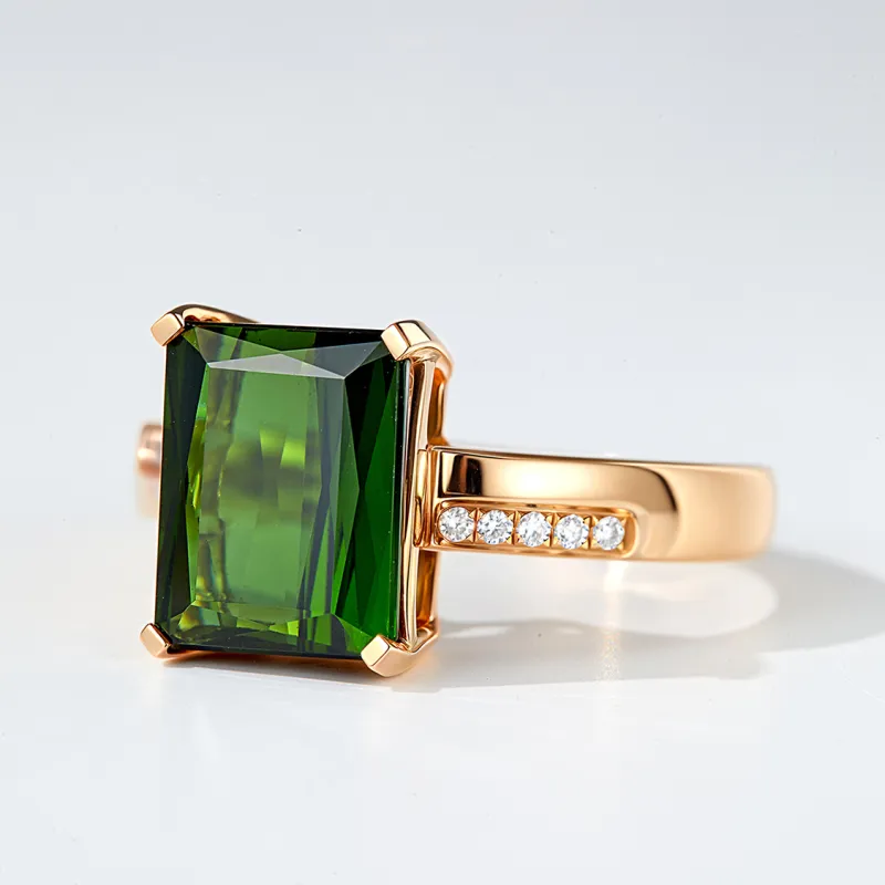 IL&CO. Natural Tourmaline Rings Women's-3