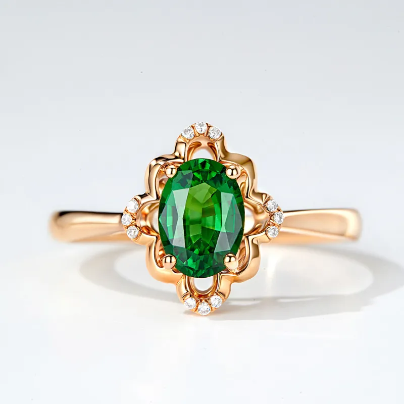 IL&CO. Natural Tourmaline Rings Women's-2