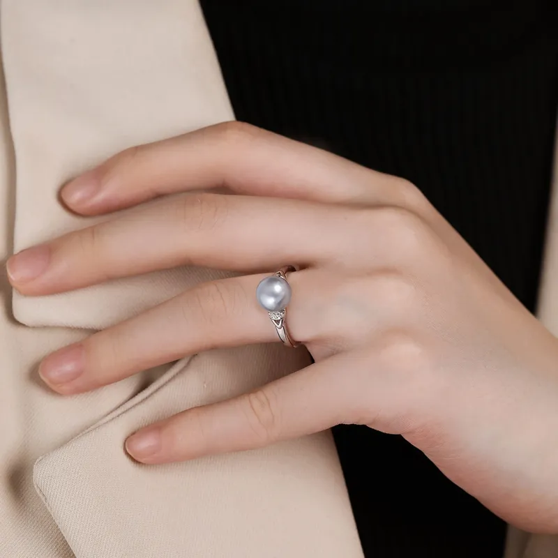 IL&CO. Pearl Rings Women's-3