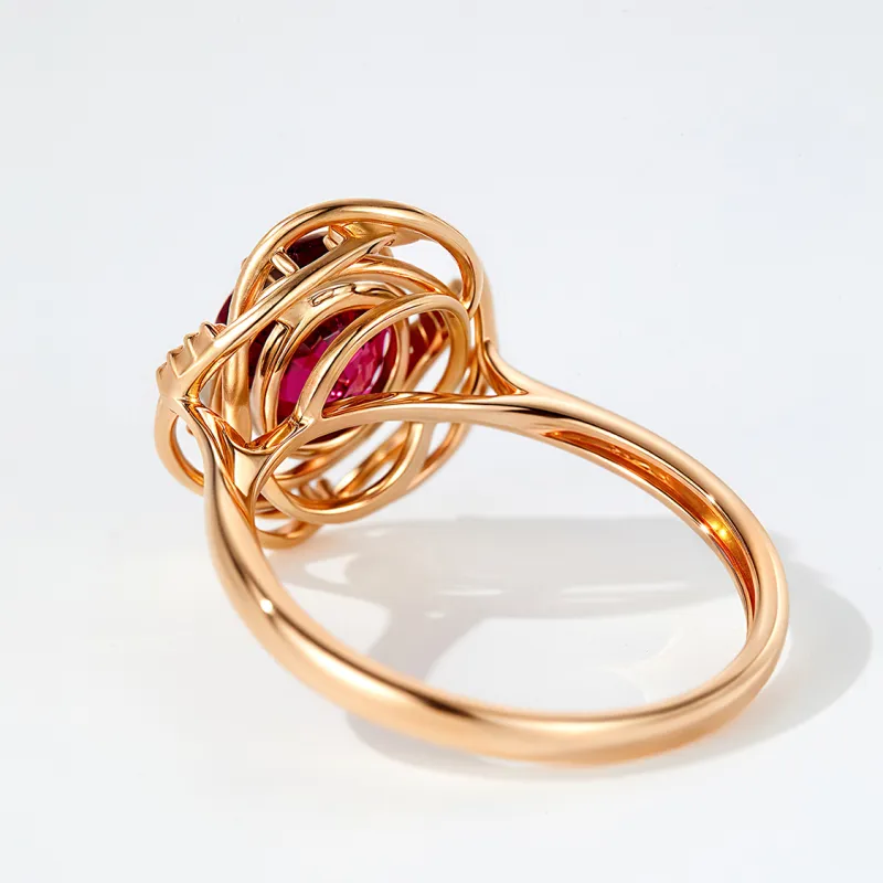 IL&CO. Natural Tourmaline Rings Women's-4