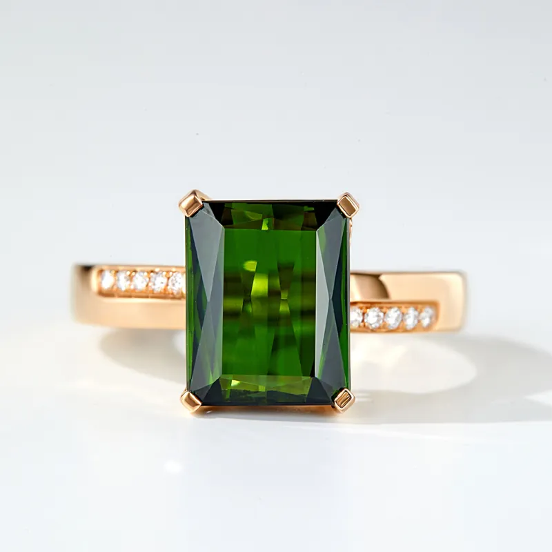 IL&CO. Natural Tourmaline Rings Women's-2