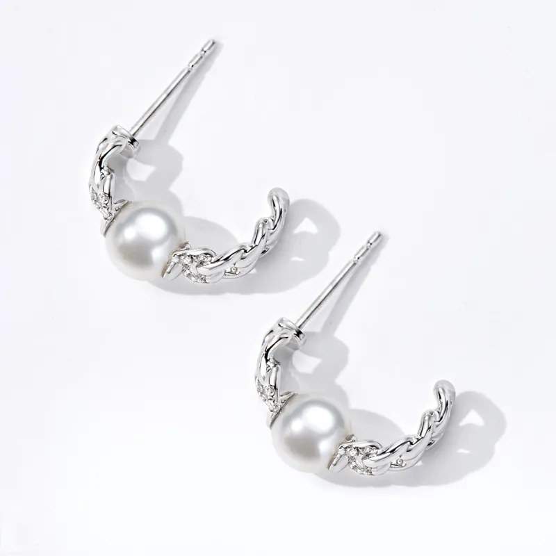 IL&CO. Pearl Earrings Women's-4