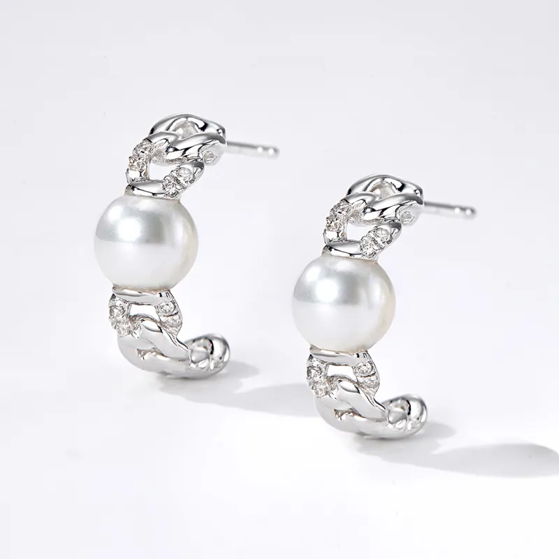 IL&CO. Pearl Earrings Women's-1