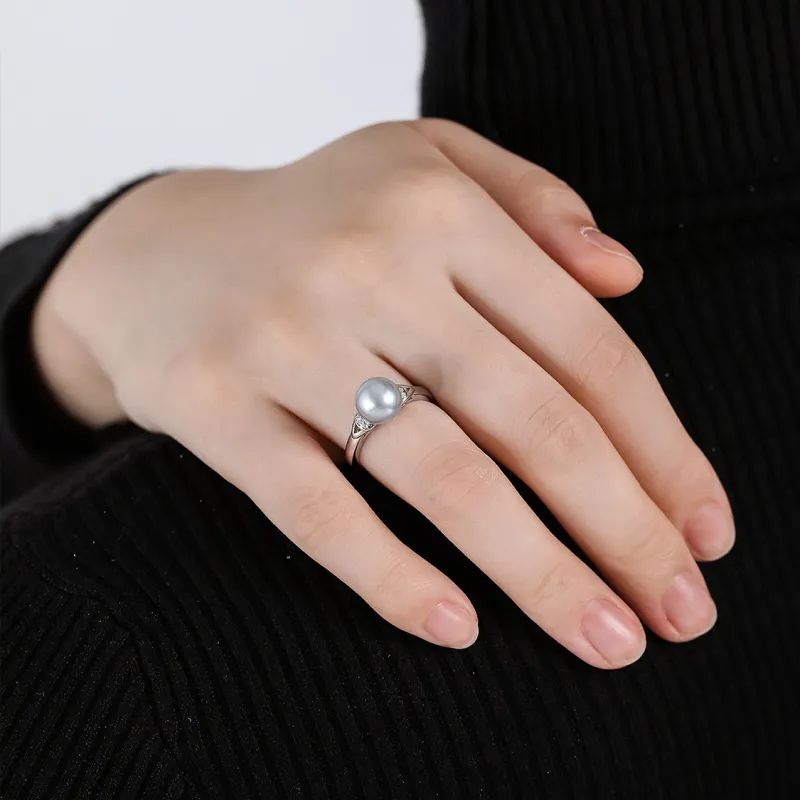 IL&CO. Pearl Rings Women's-2