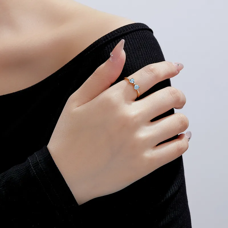 IL&CO. Natural Colored Gemstones Rings Women's-21