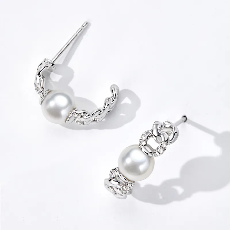 IL&CO. Pearl Earrings Women's-2