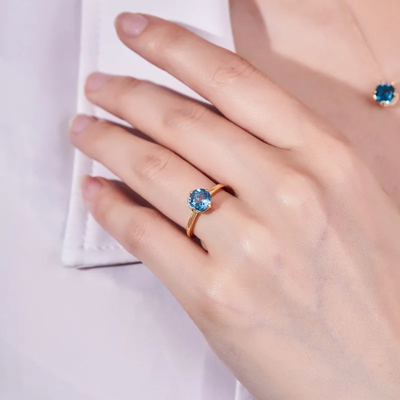 IL&CO. Colored Gemstone Rings Women's-5