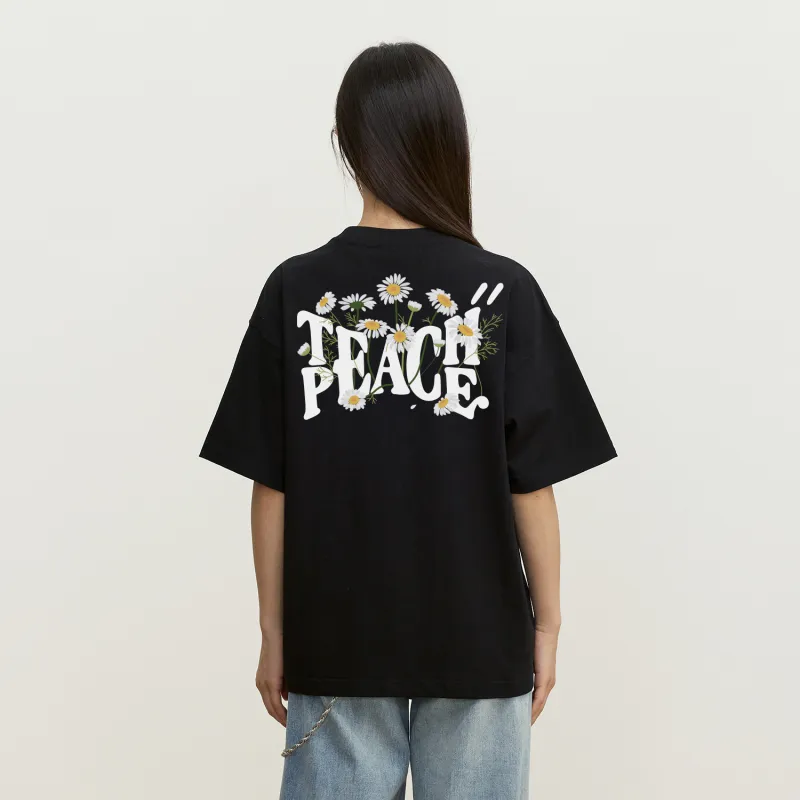 Teach Peace T Shirts Unisex-2