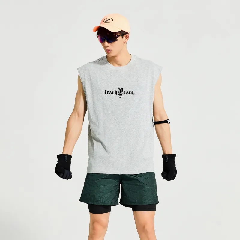 Teach Peace Tank Tops Unisex-14