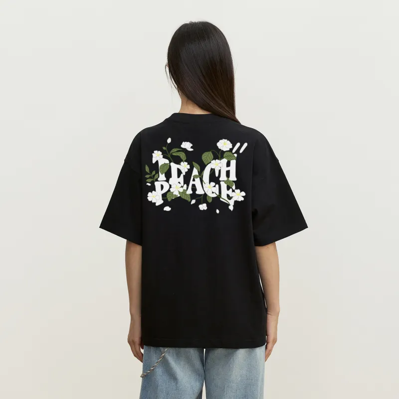 Teach Peace T Shirts Unisex-2