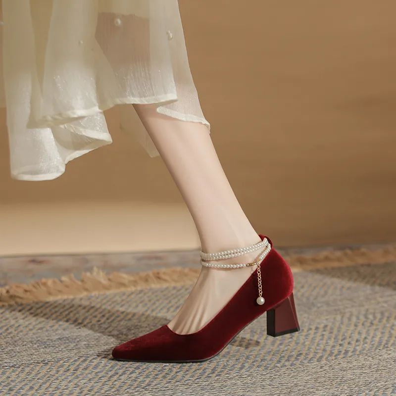 KATHRYN WILSON Chunky Heel High Heels Women's-17