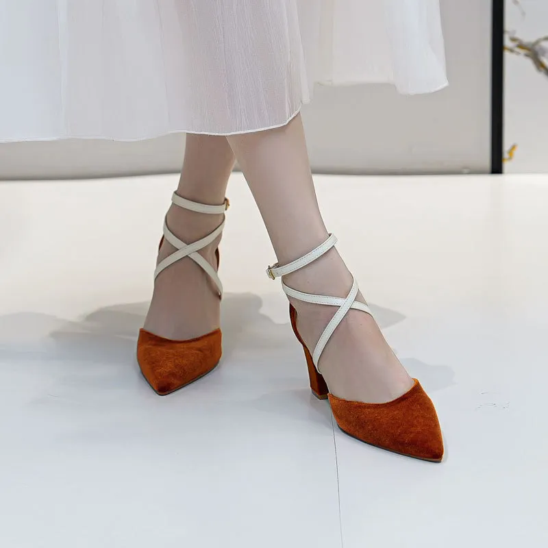 KATHRYN WILSON Chunky Heel High Heels 8cm Women's-5