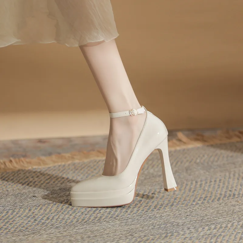 KATHRYN WILSON Chunky Heel High Heels 11.5cm Women's-2