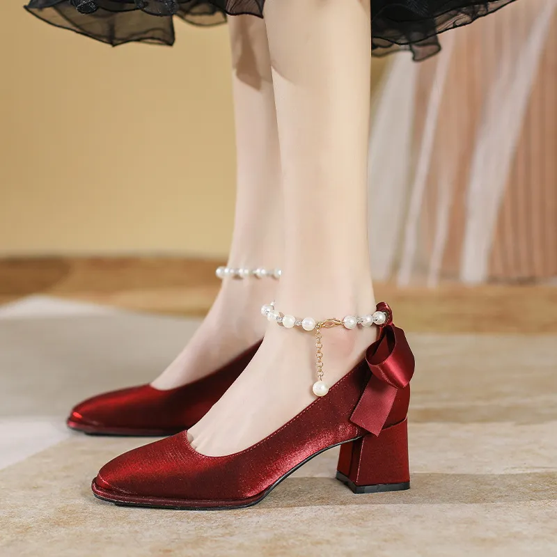 KATHRYN WILSON Chunky Heel High Heels 5cm Women's-7