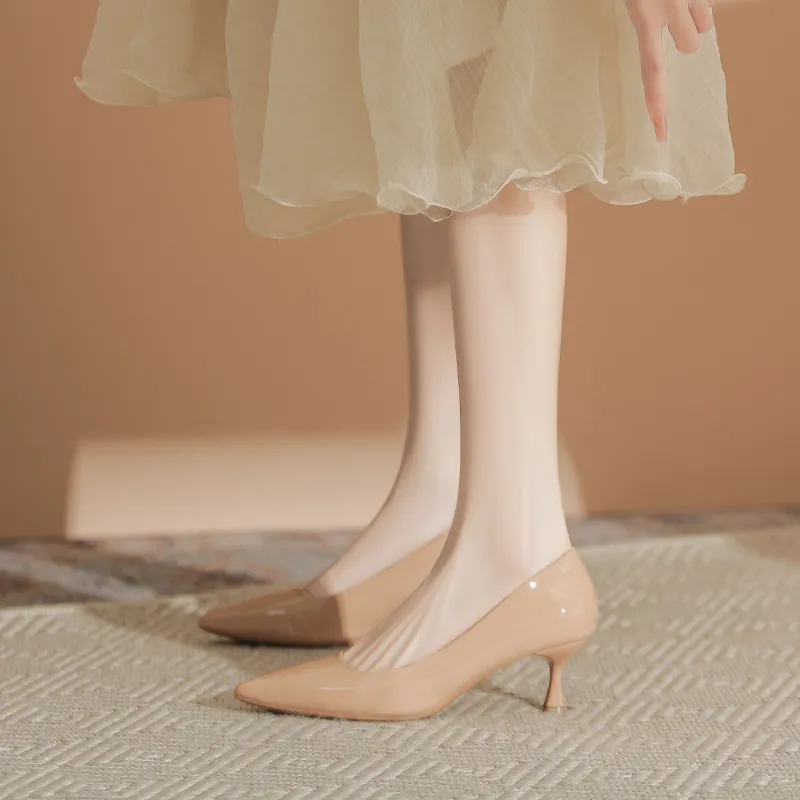 KATHRYN WILSON Slim Heel High Heels Women's Nude-4