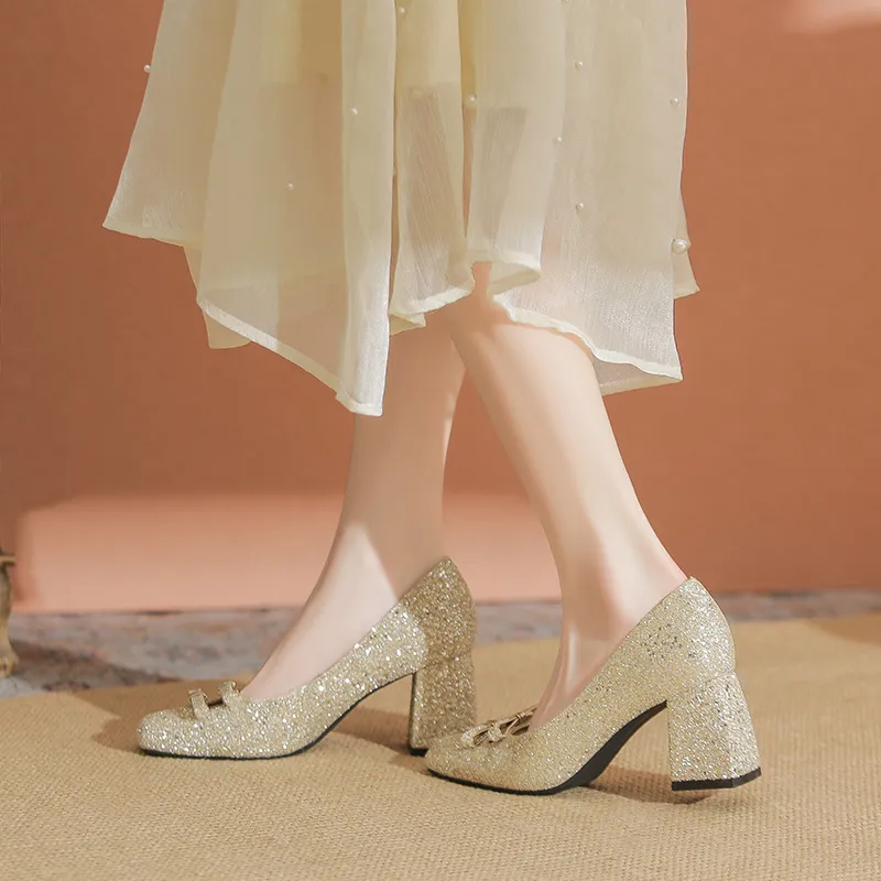 KATHRYN WILSON Chunky Heel High Heels Women's-11