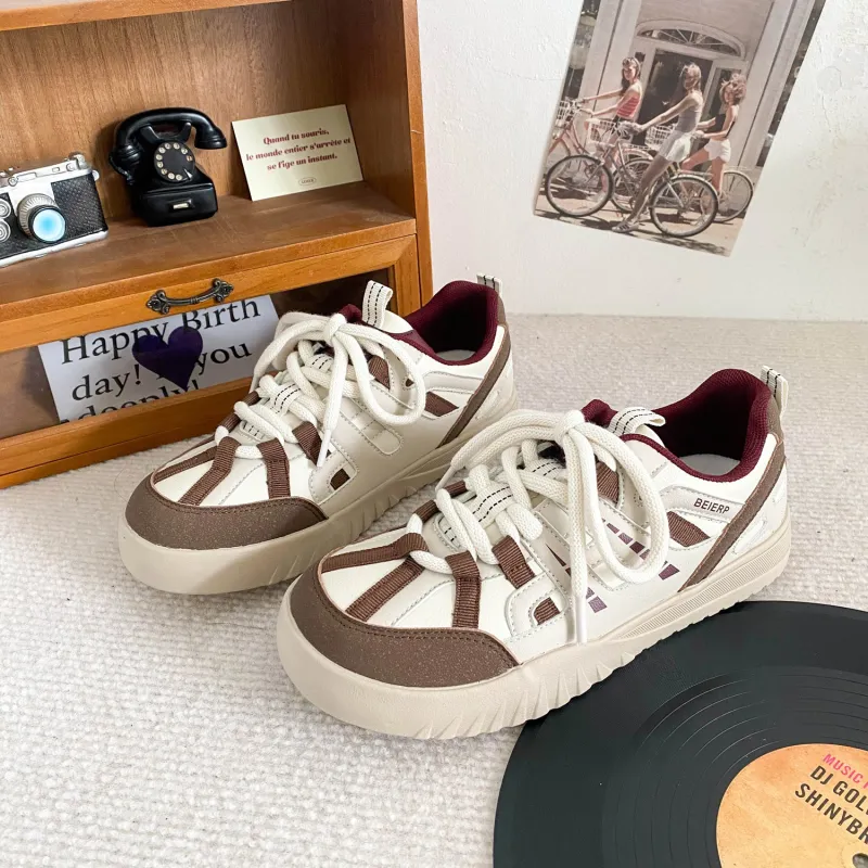 KATHRYN WILSON Coverage Anti-Slip And Wear-Resistant Lightweight Low-Top Skateboard Shoes Women's-13