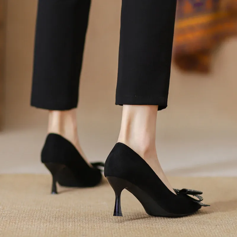 KATHRYN WILSON Slim Heel High Heels Women's Black-6