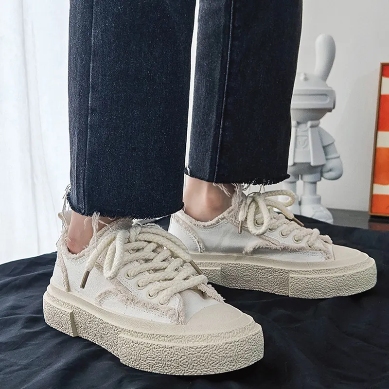 KATHRYN WILSON Anti-Slip Wear-Resistant Lightweight Breathable Low-Top Canvas Shoes Unisex-8
