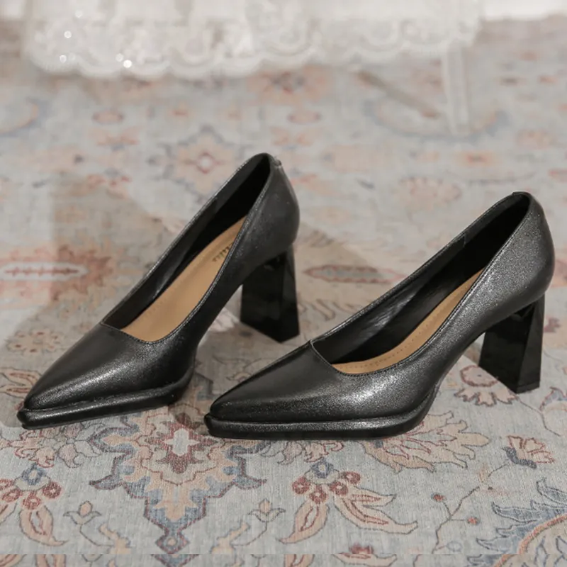 KATHRYN WILSON Chunky Heel High Heels 7cm Women's-6