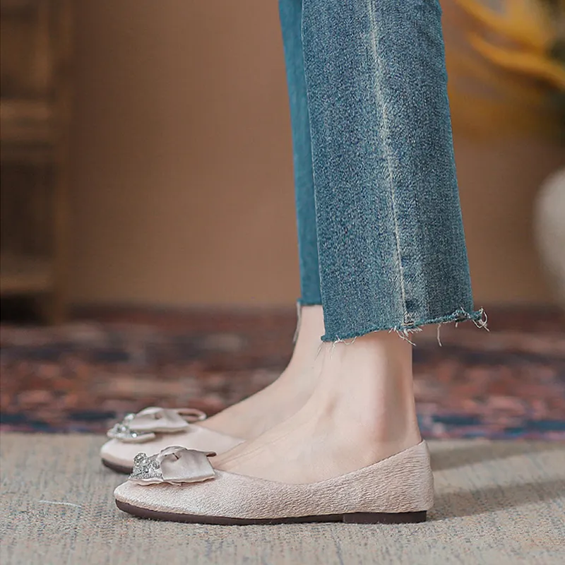 KATHRYN WILSON Casual Single Shoes Women's Apricot-4